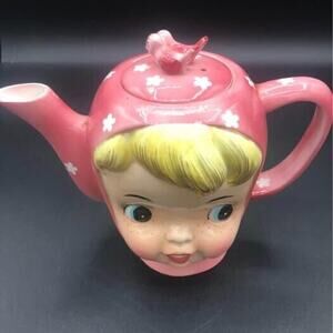 Vintage Collectible Napco Miss Cutie Pie Teapot